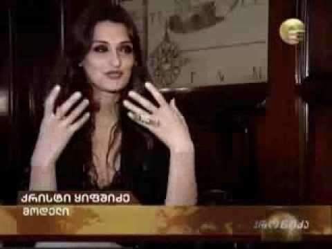 report at TV  imedi  ''kronika 8'' clip ''i will survive'' by 88shota kalandadze  Singer nutsa shans